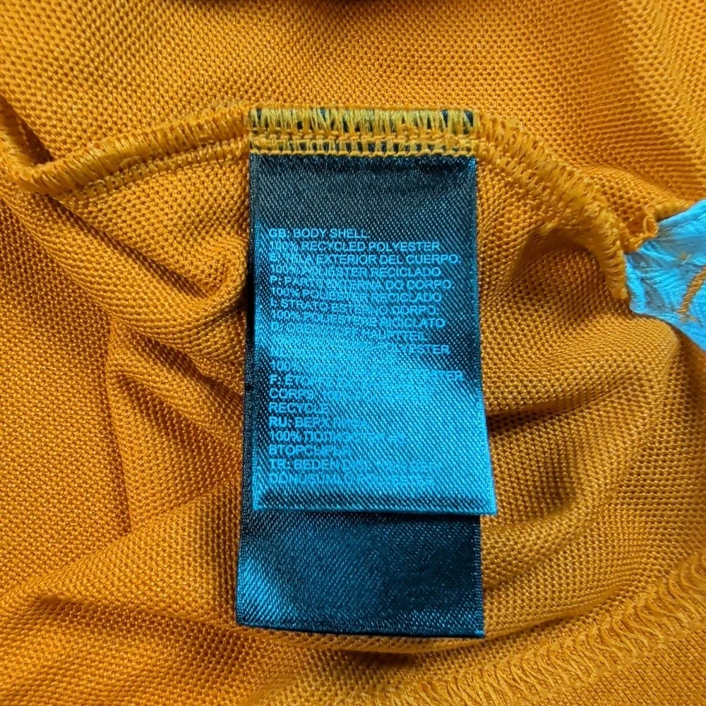 The North Face Mens Groveland FlashDry Polo Shirt Orange CEZ3V1Q 1/4 Zip Large